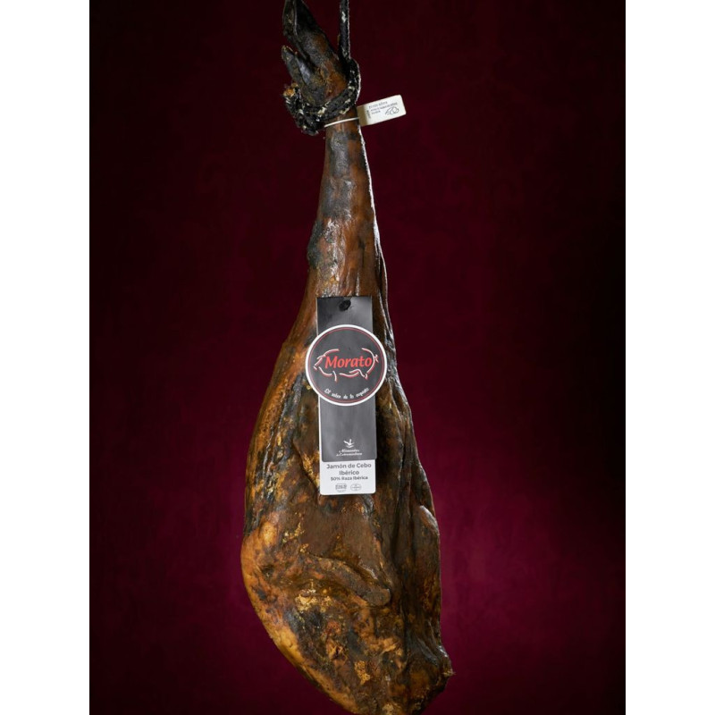 Jamón Ibérico 50% cebo Morato.